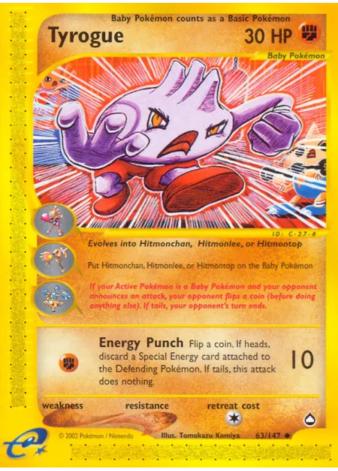 Tyrogue - Reverse Holo