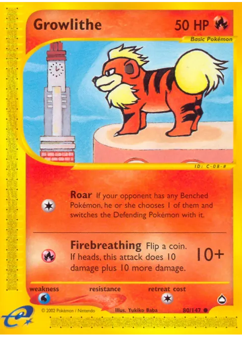 Growlithe - Reverse Holo