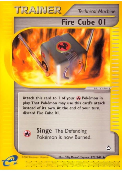 Fire Cube 01 - Reverse Holo