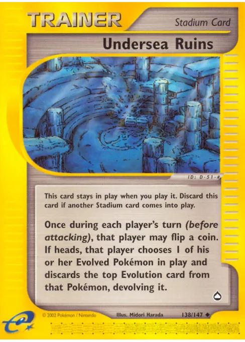 Undersea Ruins - Reverse Holo