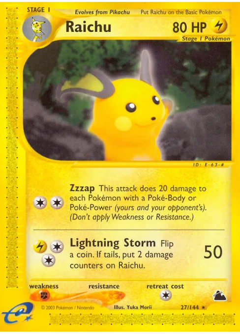 Raichu - Reverse Holo