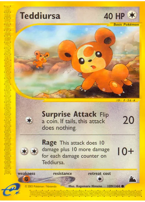 Teddiursa - Reverse Holo