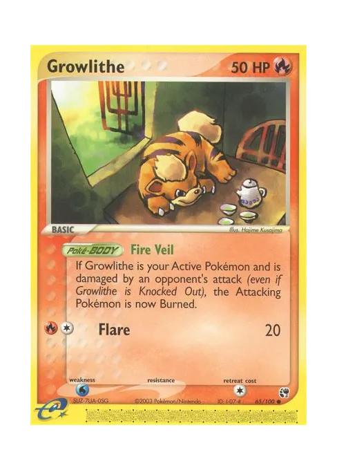 Growlithe - Reverse Holo