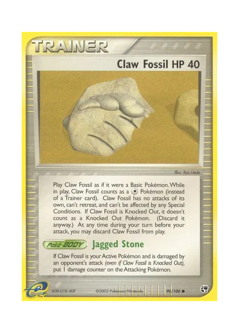 Claw Fossil - Reverse Holo