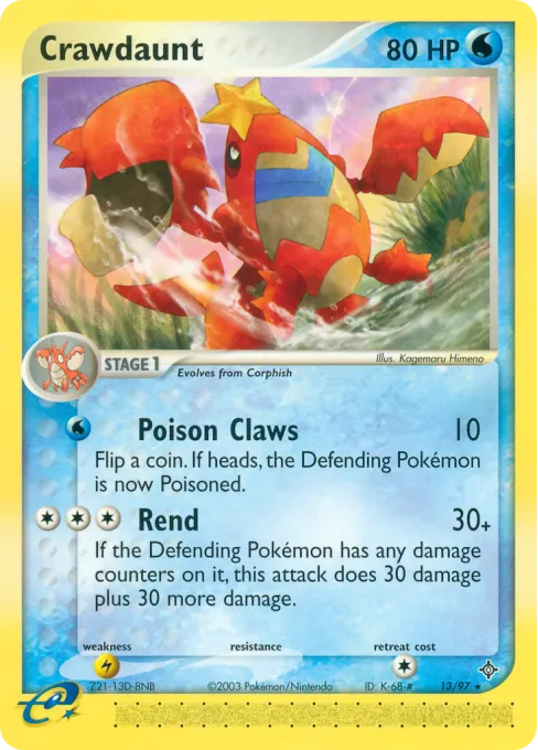 Crawdaunt - Reverse Holo