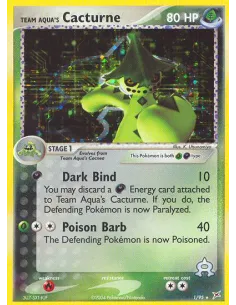 Team Aqua's Cacturne - Reverse Holo