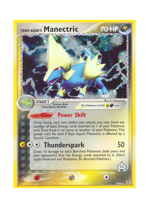 Team Aqua's Manectric - Reverse Holo