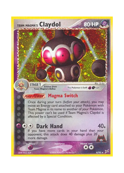 Team Magma's Claydol - Reverse Holo