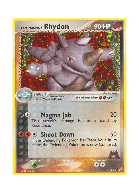 Team Magma's Rhydon - Reverse Holo