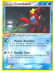 Team Aqua's Crawdaunt - Reverse Holo