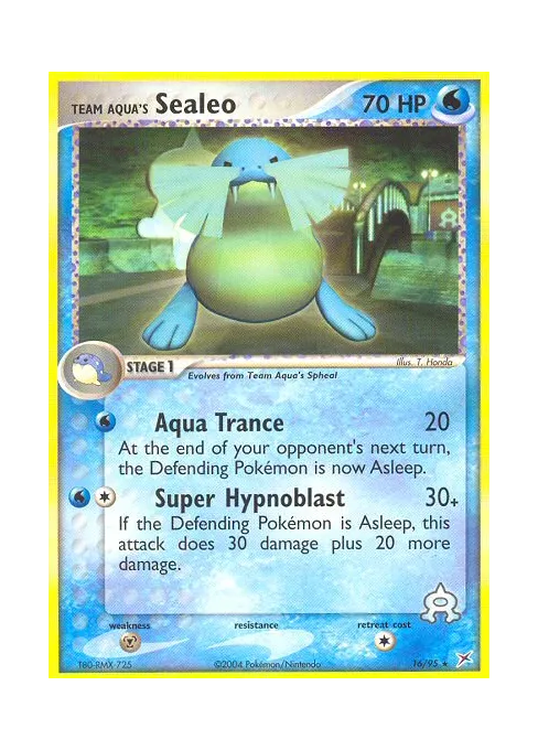 Team Aqua's Sealeo - Reverse Holo