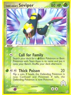 Team Aqua's Seviper - Reverse Holo