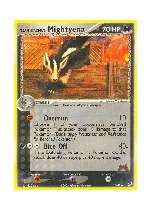 Team Magma's Mightyena - Reverse Holo