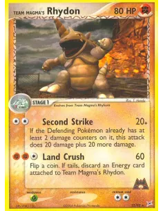 Team Magma's Rhydon - Reverse Holo