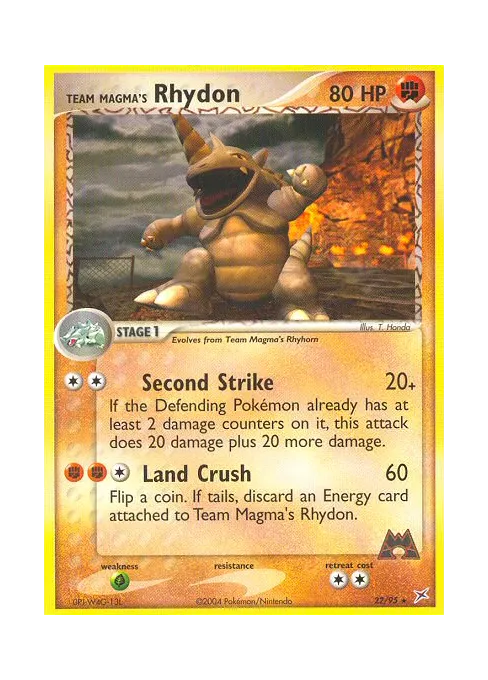Team Magma's Rhydon - Reverse Holo