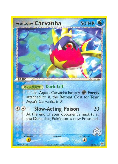 Team Aqua's Carvanha - Reverse Holo