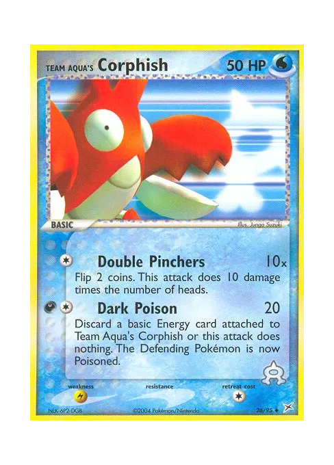 Team Aqua's Corphish - Reverse Holo