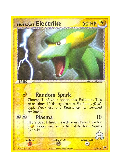 Team Aqua's Electrike - Reverse Holo