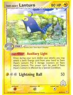 Team Aqua's Lanturn - Reverse Holo