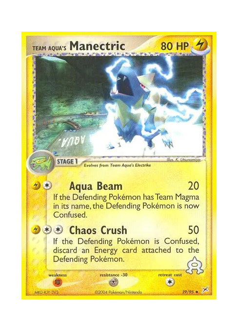 Team Aqua's Manectric - Reverse Holo