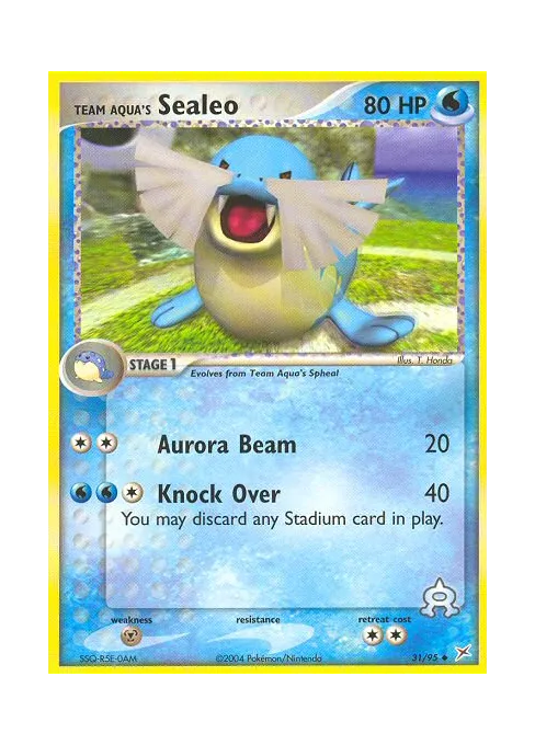 Team Aqua's Sealeo - Reverse Holo