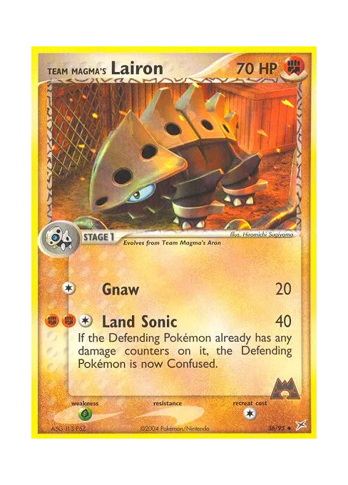 Team Magma's Lairon - Reverse Holo