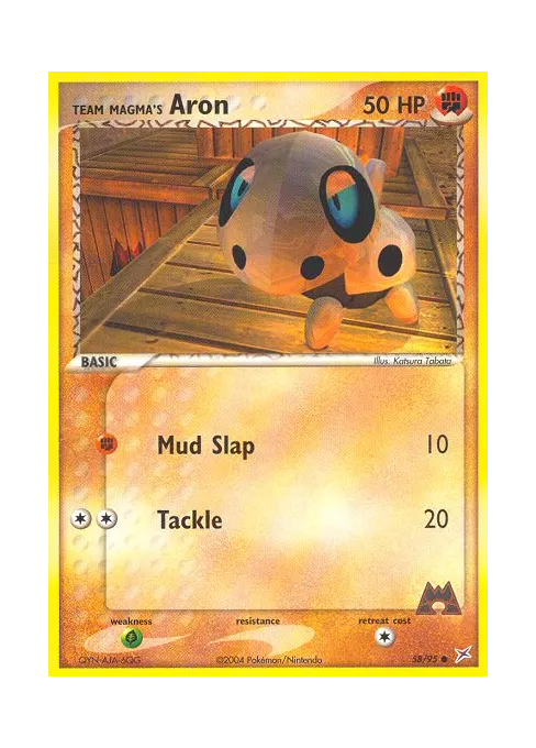 Team Magma's Aron - Reverse Holo