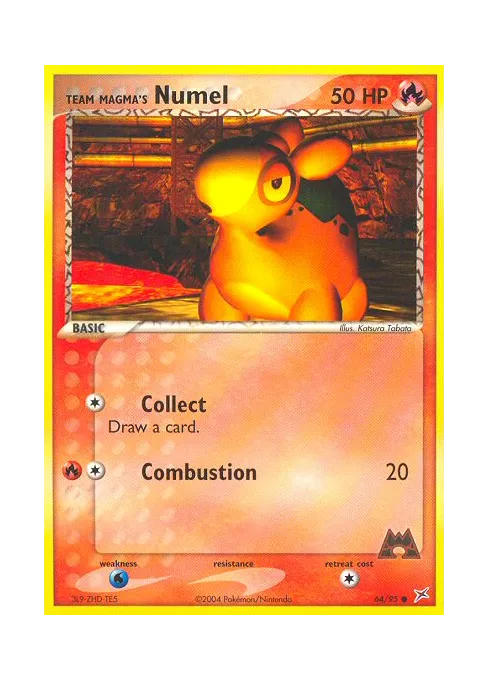 Team Magma's Numel - Reverse Holo