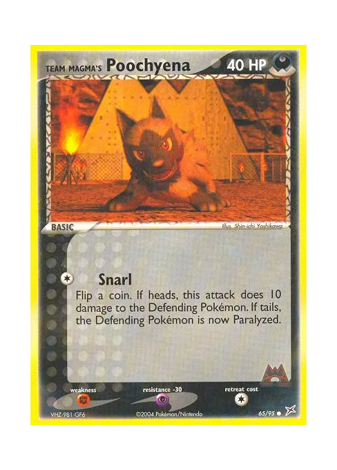 Team Magma's Poochyena - Reverse Holo