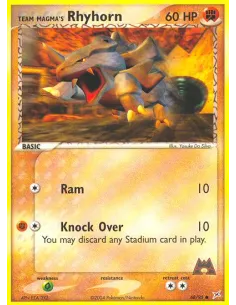 Team Magma's Rhyhorn - Reverse Holo