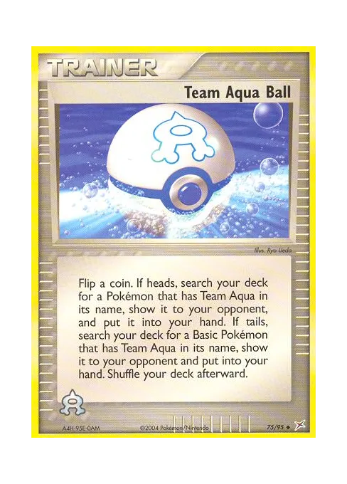 Team Aqua Ball - Reverse Holo