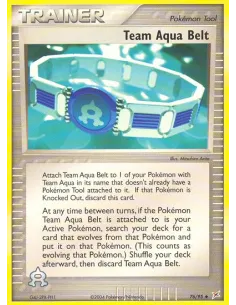 Team Aqua Belt - Reverse Holo