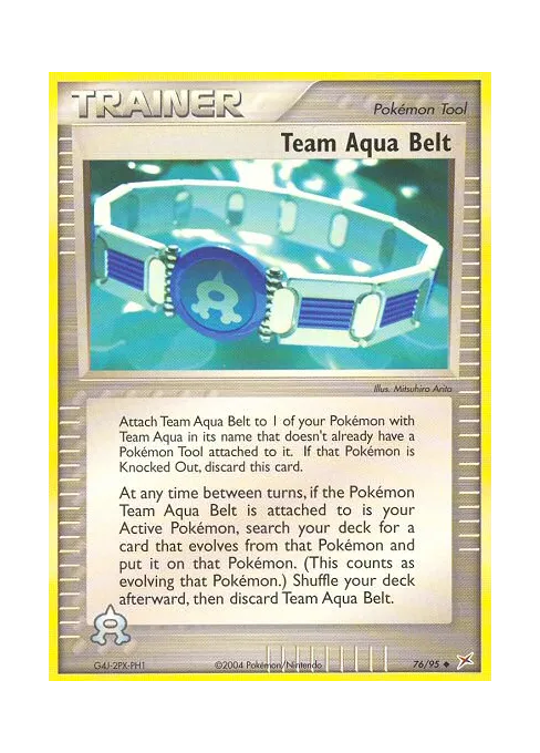Team Aqua Belt - Reverse Holo