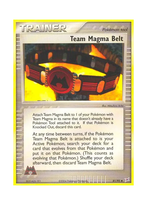 Team Magma Belt - Reverse Holo