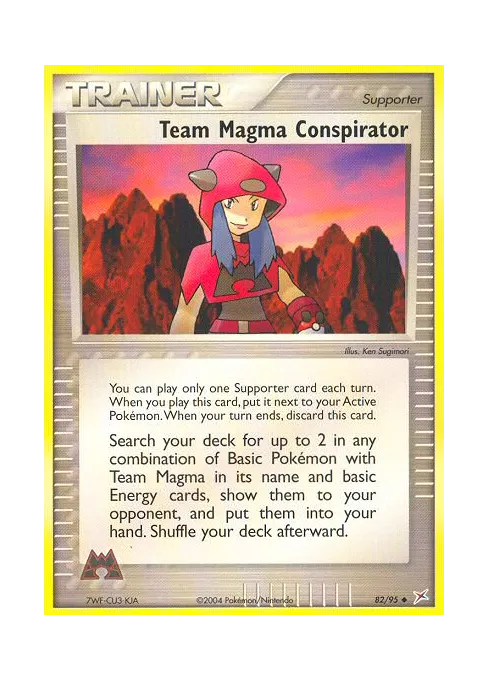 Team Magma Conspirator - Reverse Holo