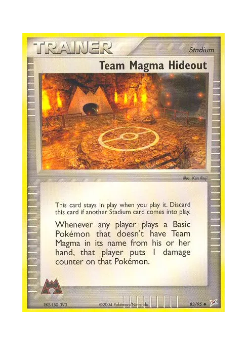 Team Magma Hideout - Reverse Holo