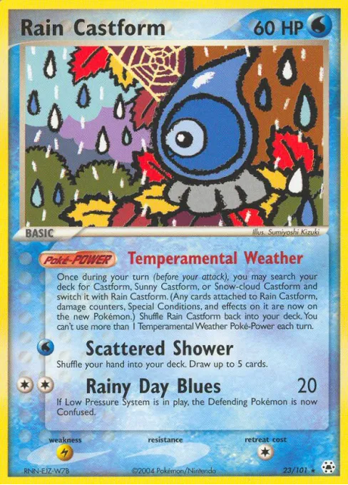 Rain Castform - Reverse Holo