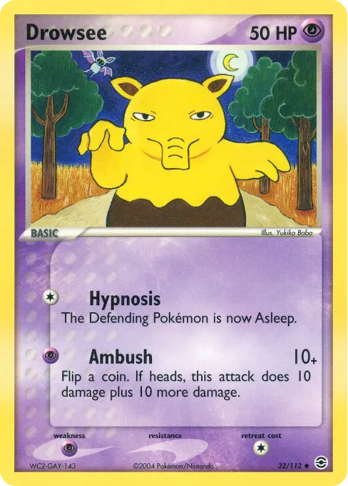 Drowzee - Reverse Holo