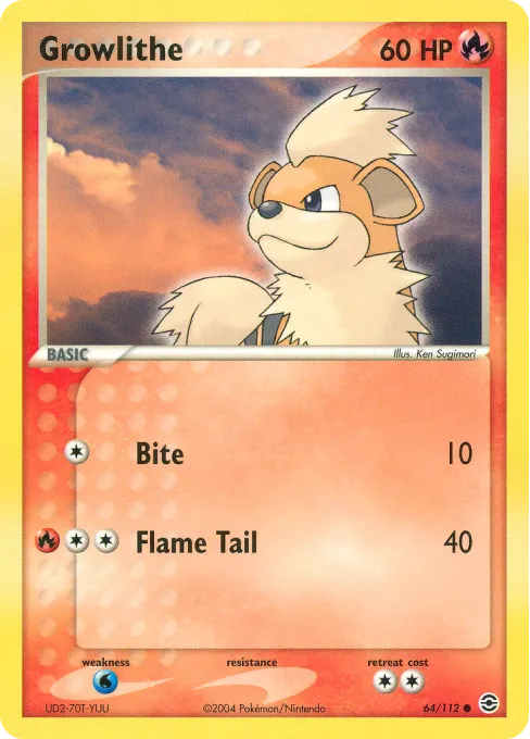 Growlithe - Reverse Holo