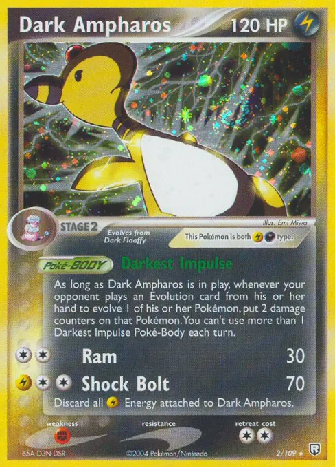 Dark Ampharos - Reverse Holo