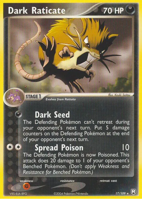 Dark Raticate - Reverse Holo