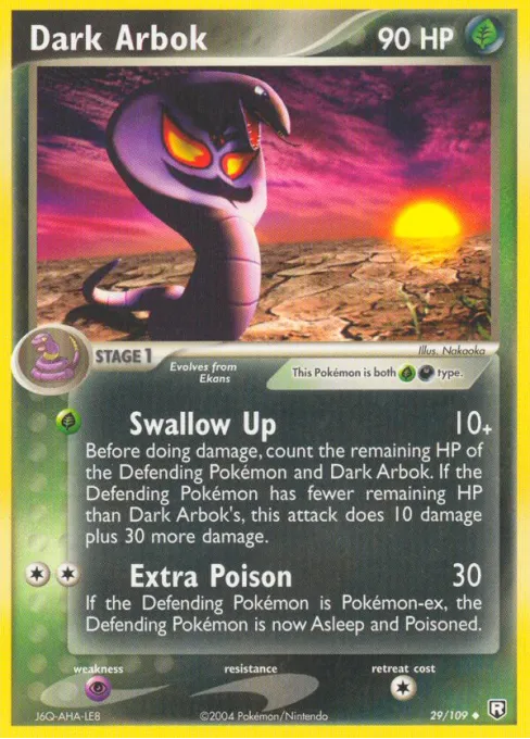 Dark Arbok - Reverse Holo
