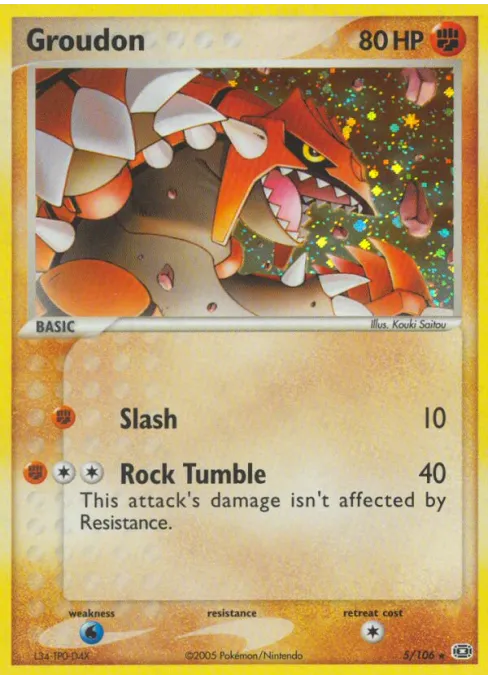 Groudon - Reverse Holo