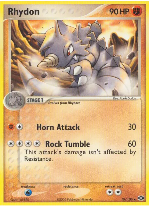 Rhydon - Reverse Holo