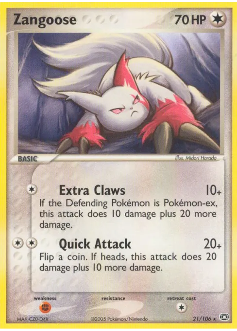 Zangoose - Reverse Holo