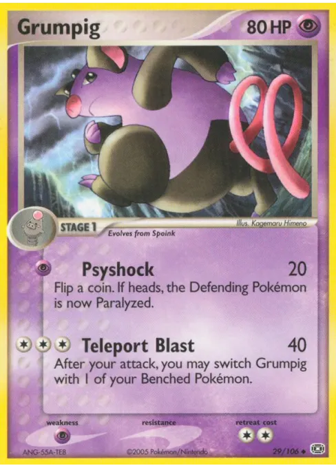 Grumpig - Reverse Holo