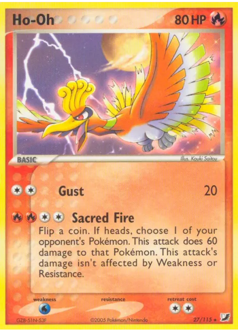 Ho-Oh - Reverse Holo