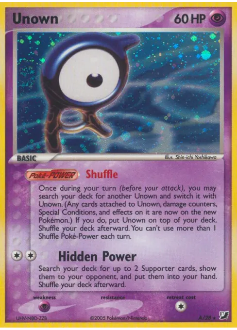 Unown - Reverse Holo