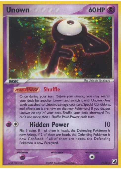 Unown - Reverse Holo