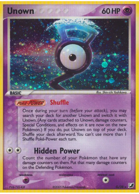 Unown - Reverse Holo